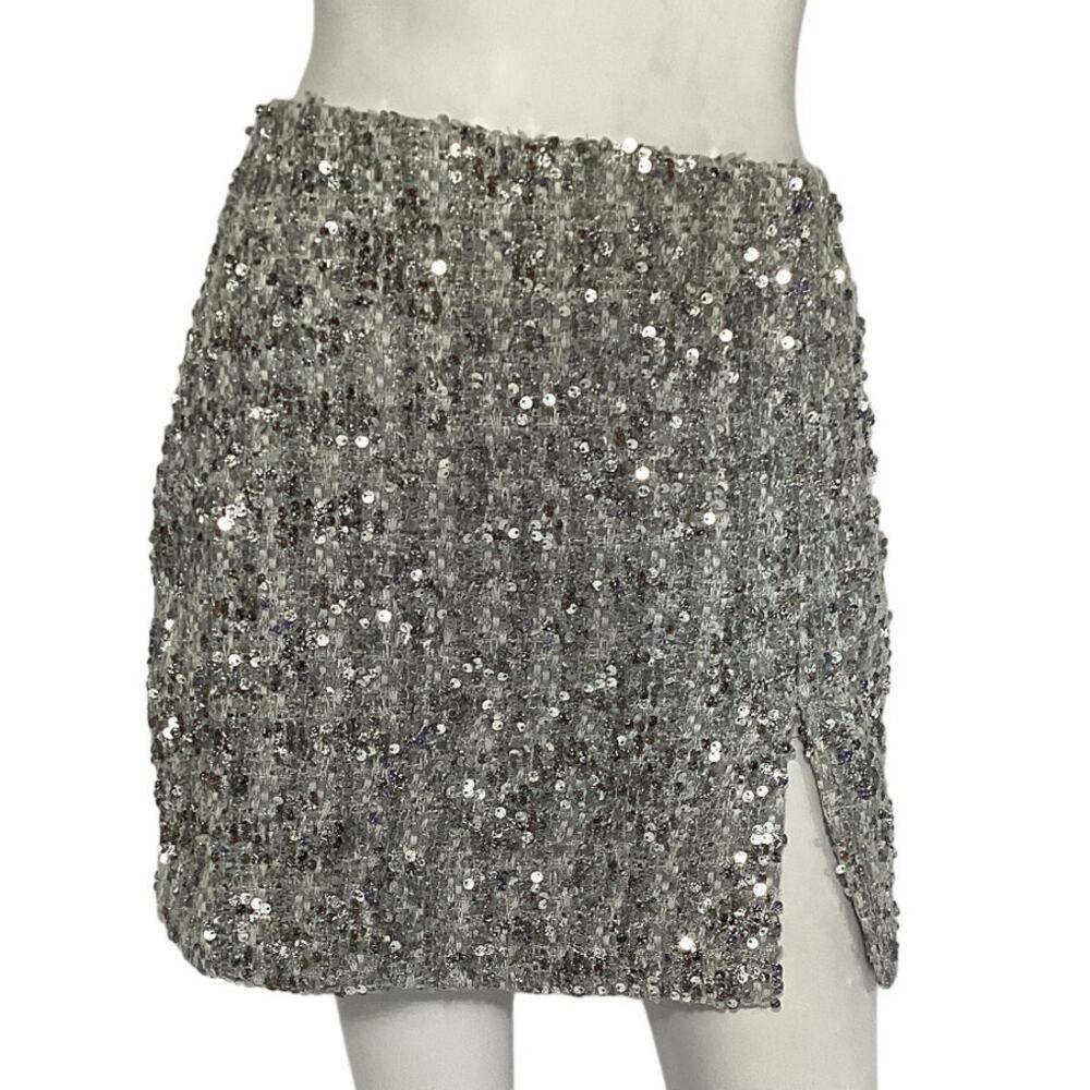 Amanda Uprichard Sequin Stellar Dale Mini Skirt Size S - Picture 2 of 4